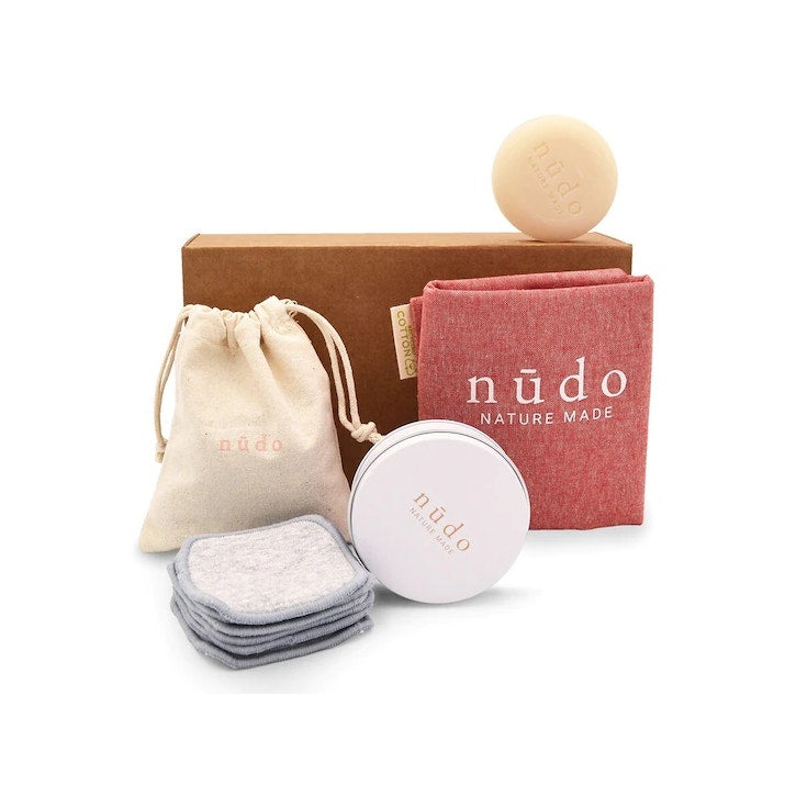Nudo Kit Face Care Essentials Dischetti Struccanti + Struccante Solido + Portasapone + Shopper In Cotone-1