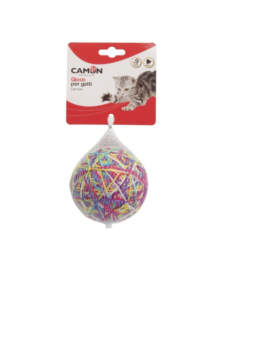 Camon Gioco Per Gatti Gomitolo Con Sonaglio 9cm-2