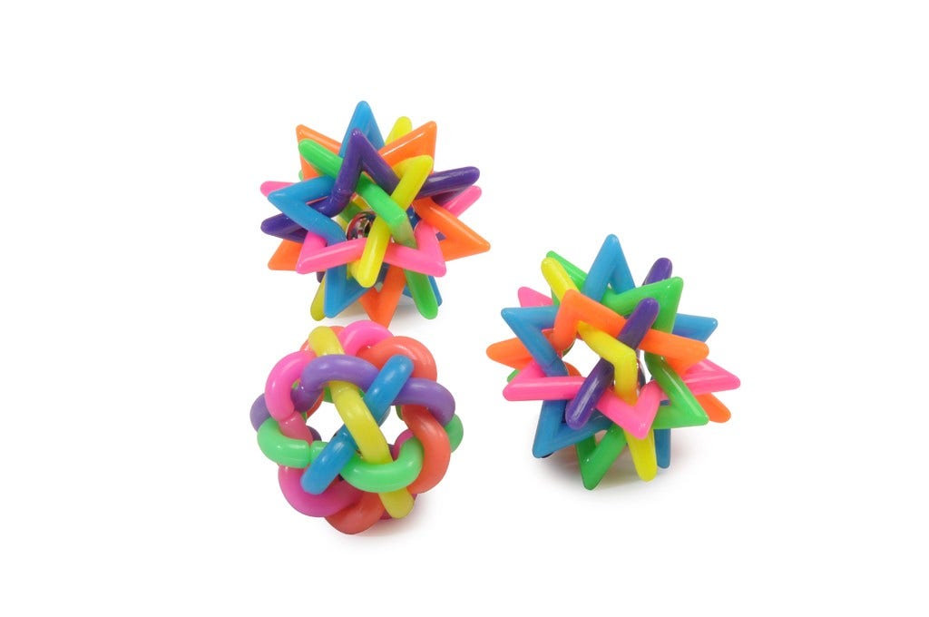 Camon Pallina Intrecciata In Gomma Per Gatti 4,5cm-1