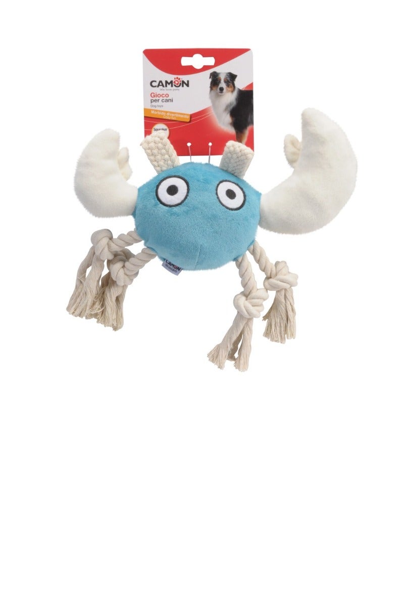 Camon Gioco Per Cani Peluche Ganchio Con Squeaker E Corda-1