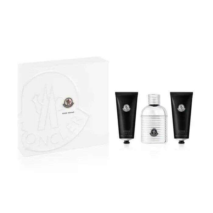 Moncler Pour Homme Cofanetto Regalo Eau de Parfum 100ml + Shower Gel 100ml + Shampoo 100ml-1