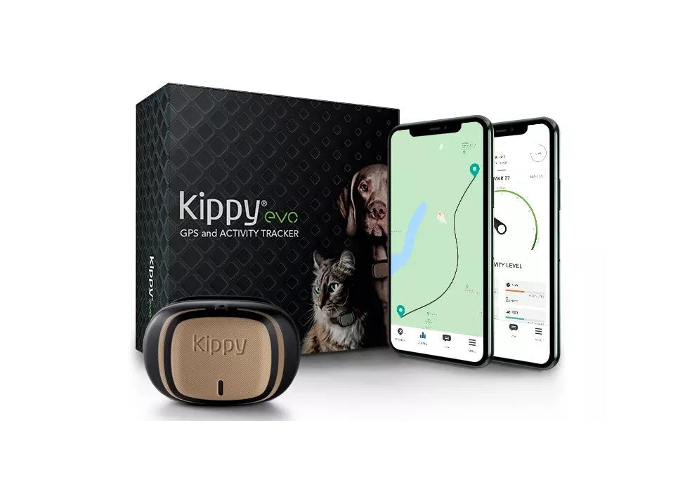 Kippy EVO Brown Wood GPS Con Activity Tracking Per Cani E Gatti-2