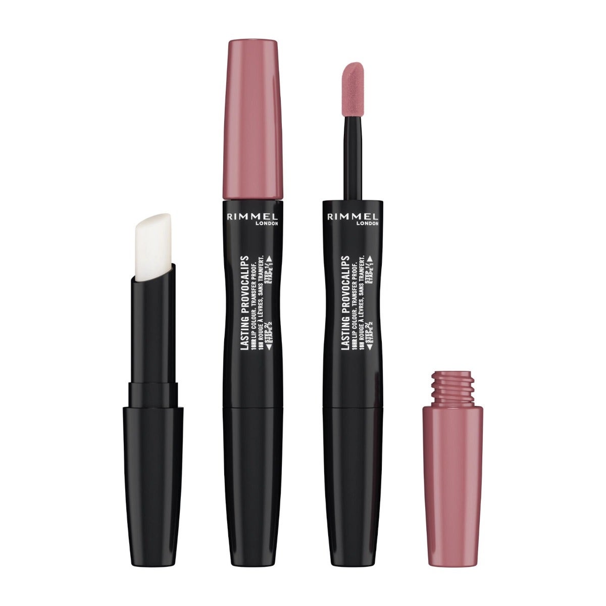 Rimmel Provocalips Rossetto Liquido In 2 Step Tonalità 400 Grin & Bare It-2