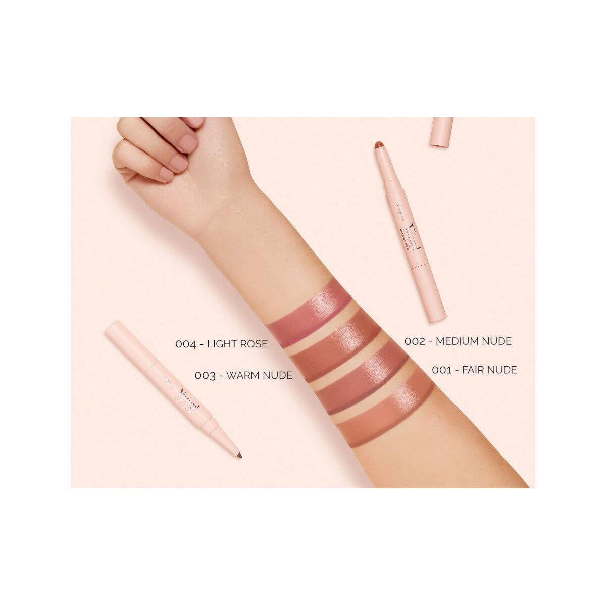 Pupa Vamp! Creamy Duo Matita Labbra Contouring & Rossetto Brillante 001 Fair Nude-6