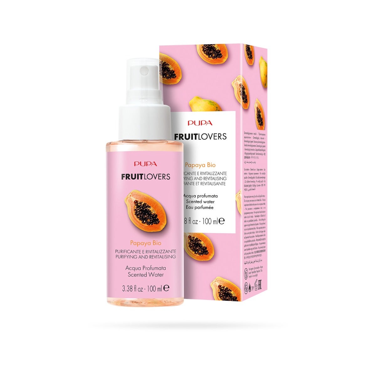 Pupa Fruit Lovers Acqua Profumata Papaya Bio 100ml-2