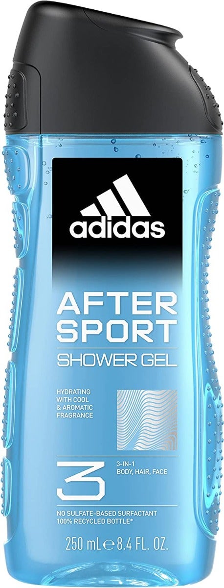 Adidas After Sport Gel Doccia Bagnoschiuma 3in1 250ml-1