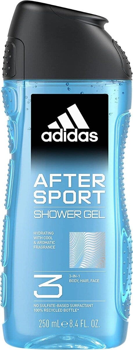 Adidas After Sport Gel Doccia Bagnoschiuma 3in1 250ml-2