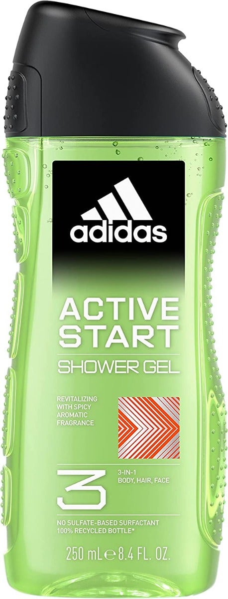 Adidas Active Start Gel Doccia Bagnoschiuma 3in1 250ml-1