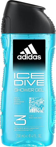Adidas Ice Dive Gel Doccia Bagnoschiuma 3in1 250ml-2