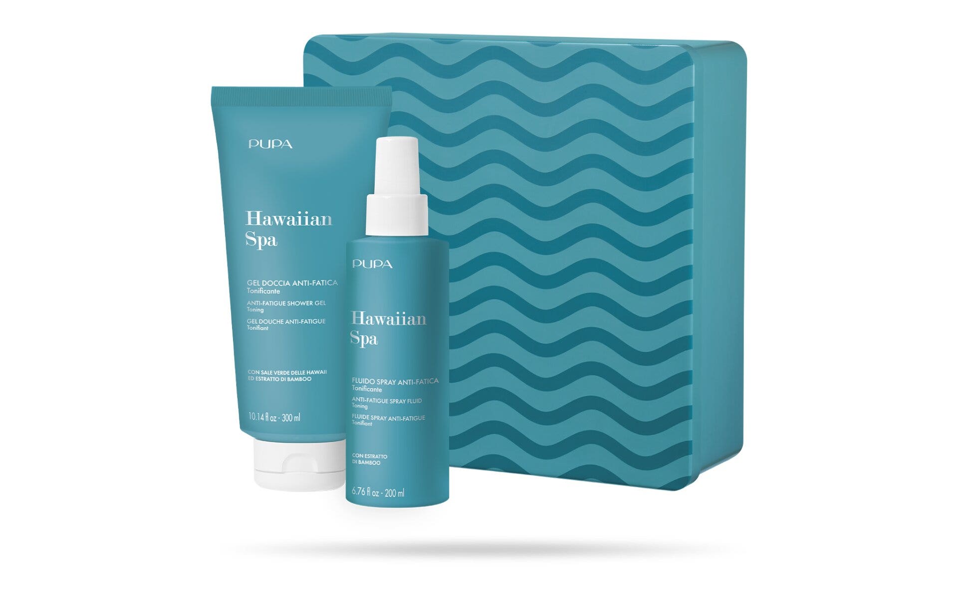 Pupa Kit 2 Hawaiian Spa Gel Doccia 300ml + Fluido Spray 200ml-2