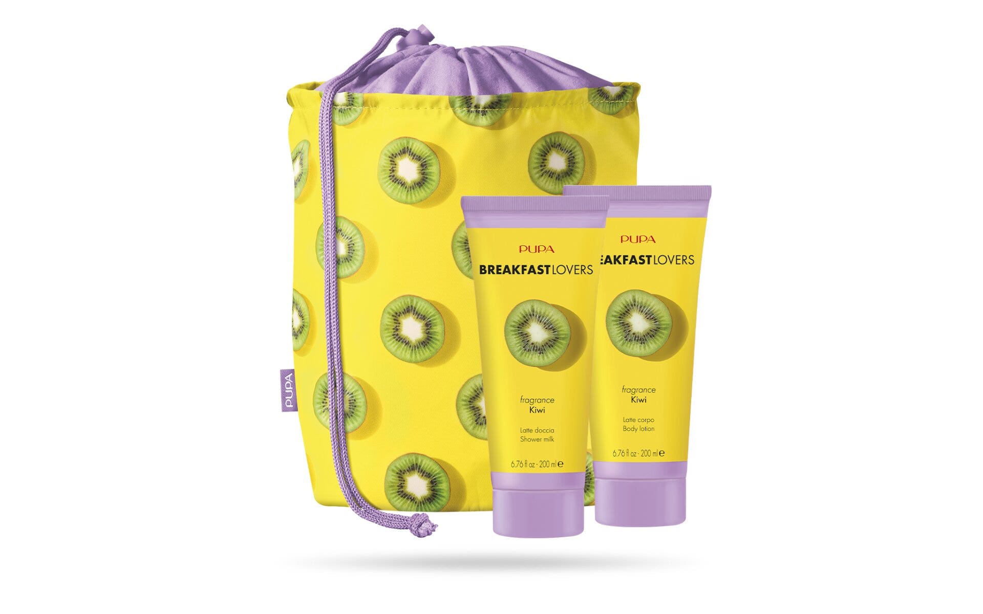 Pupa Breakfast Lovers Kit 1 Latte Doccia 200ml+Latte Corpo 200ml 005 Kiwi-2