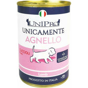 Unipro Unicamente Agnello Cibo Umido Cani Cuccioli Barattolo 400g-1