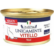 Unipro Unicamente Vitello Cibo Umido Gatti Adulti Barattolo 85g-1