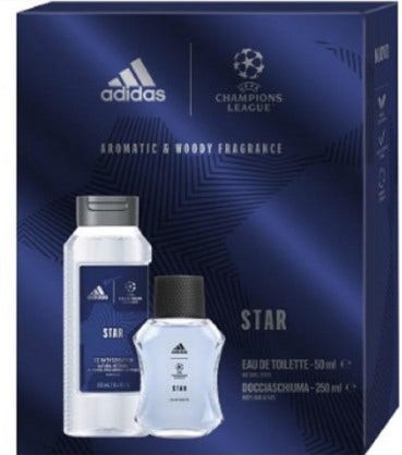 Adidas Cofanetto Uefa Star Edition Docciaschiuma 250ml + Edt 50ml-3
