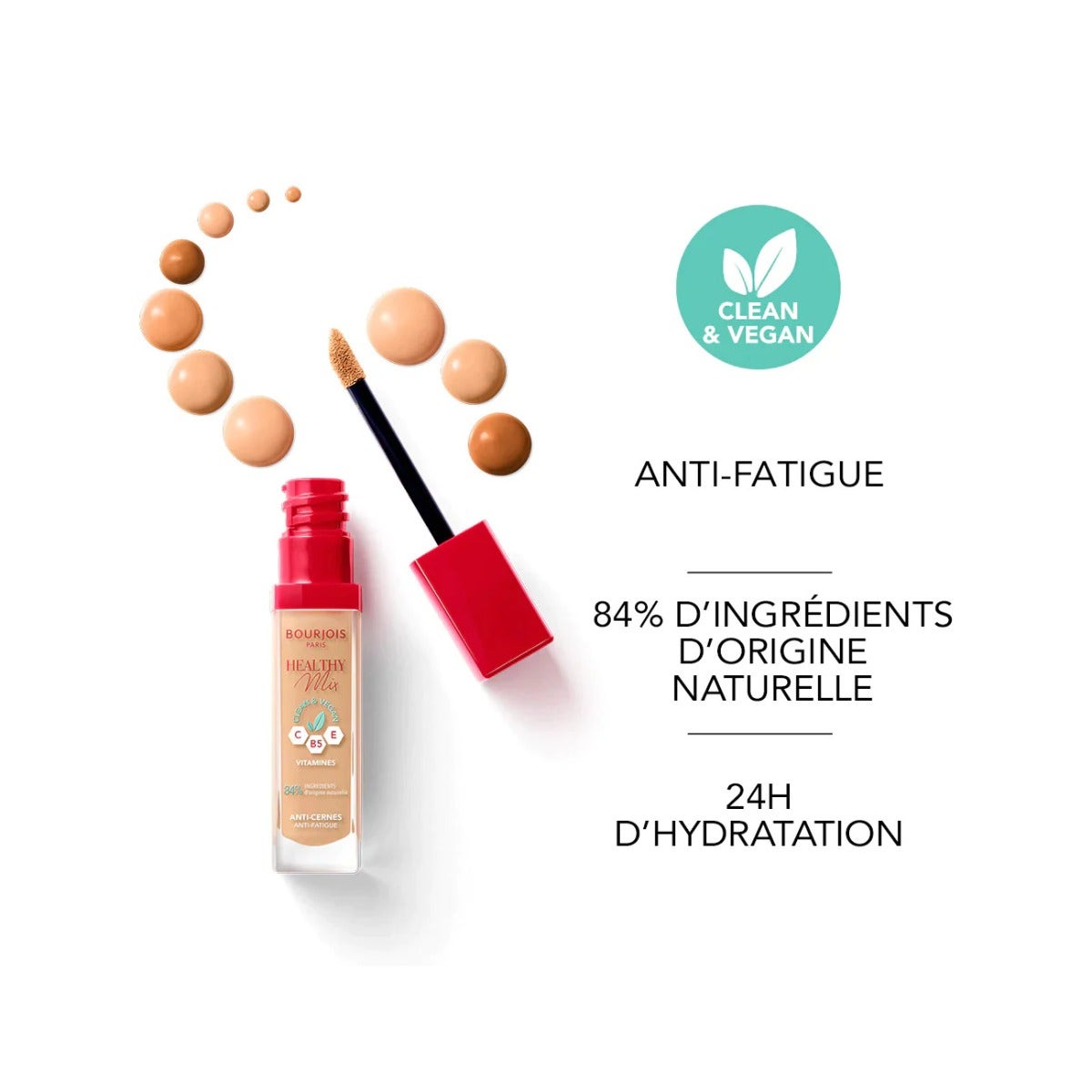 Bourjois Healthy Mix Correttore Colore N 51 Light Vanilla 10ml-4