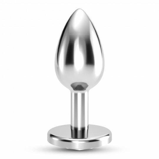 Crushious Plug Anale Bijou Trasparente Piccolo con Custodia di Velluto-8