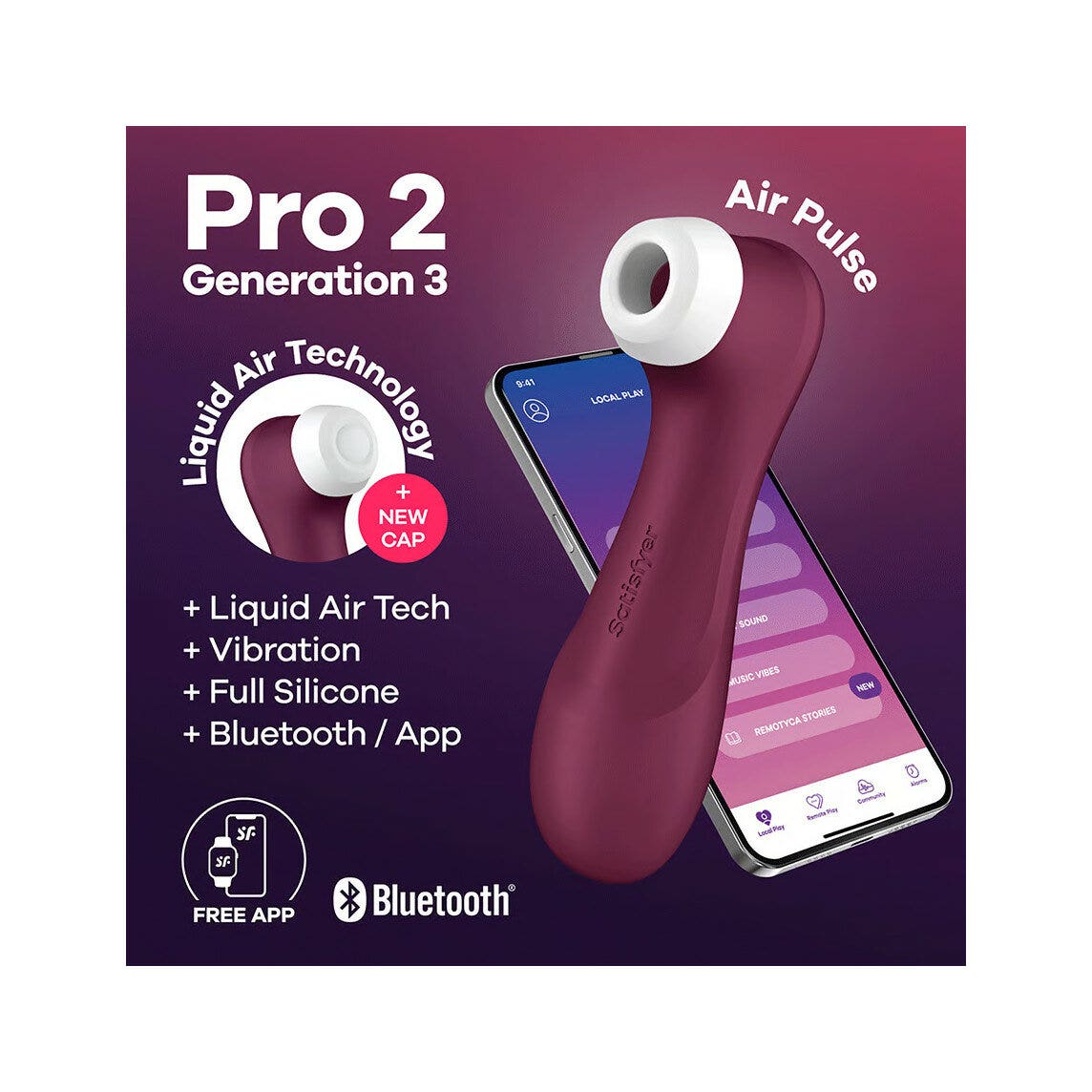 Satisfyer Pro 2 Generation 3 Connect App Stimolatore Clitorideo-2
