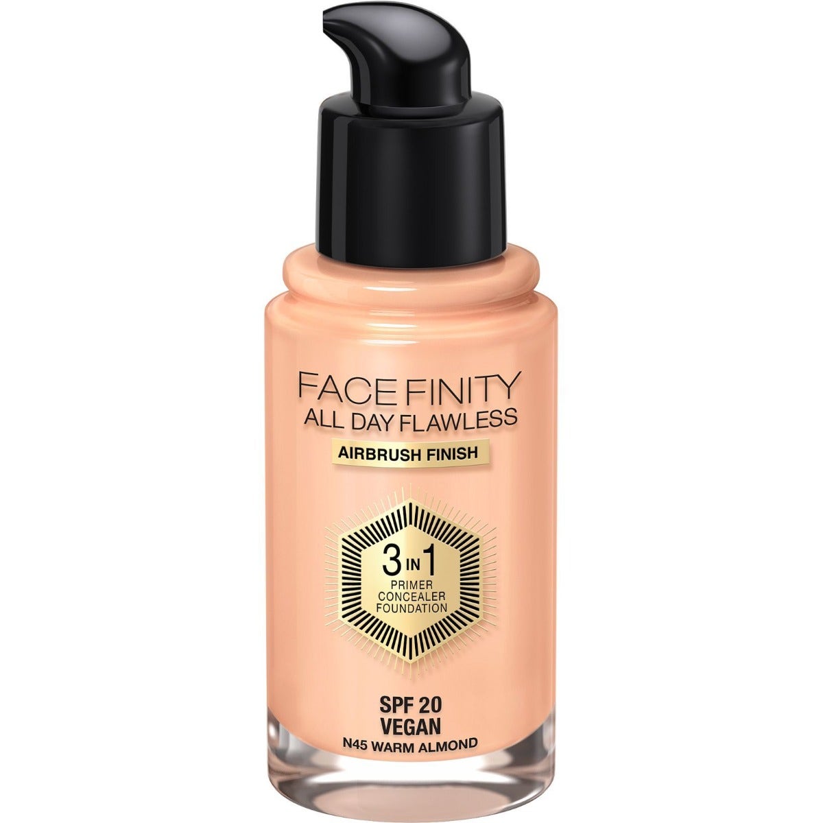 Max Factor Fondotinta Facefinity All Day Flawless 3in1 45 Warm Almond 30ml-2