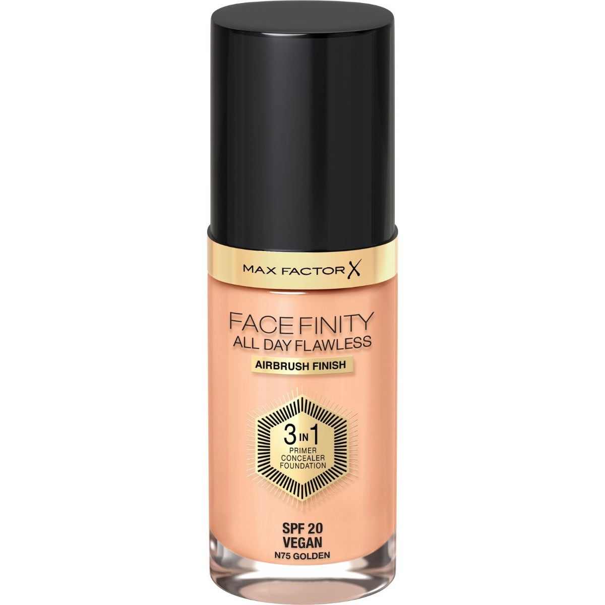 Max Factor Fondotinta Facefinity All Day Flawless 3in1 75 Golden 30ml-1