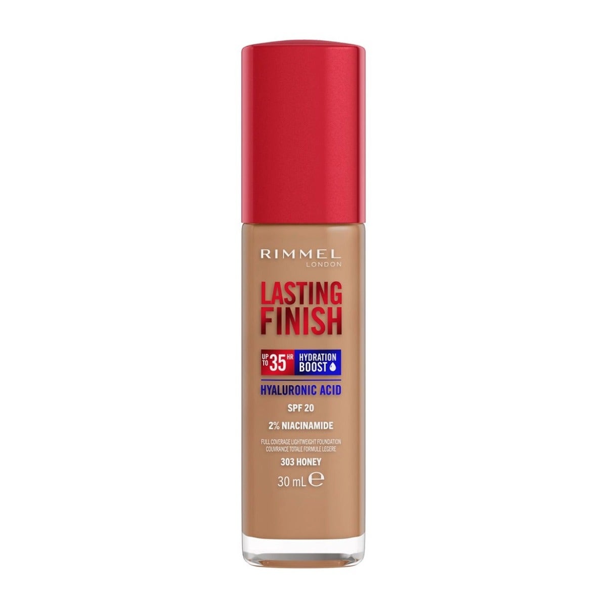 Rimmel Fondotinta Lasting Finish 35h Con Acido Ialuronico 203 True Beige 30ml-0