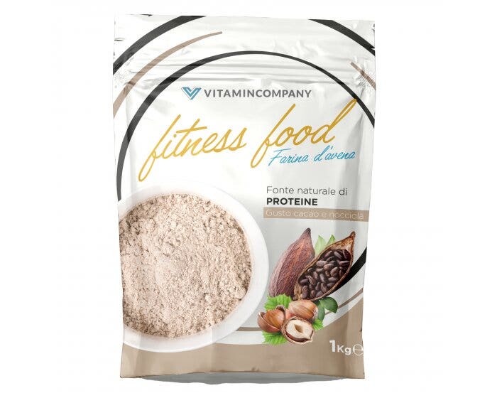 Vitamincompany Farina D'Avena Aromatizzata Cacao E Nocciola 1Kg-1