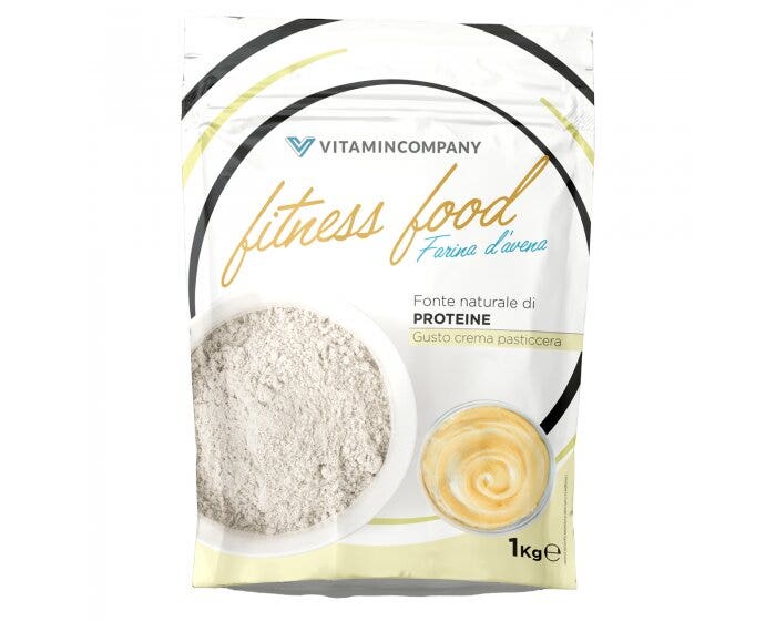 Farina D'Avena Aromatizzata Gusto Crema Pasticcera 1Kg-1