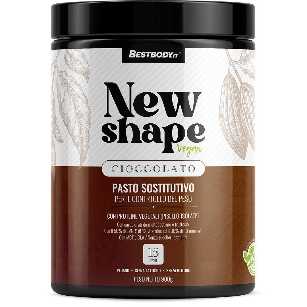 BestBody New Shape Veg Pasto Sostitutivo Gusto Cioccolato 900g-1