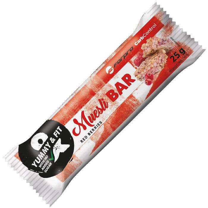 Forpro Carb Control Muesli Bar Gusto Frutti Rossi 25g-1