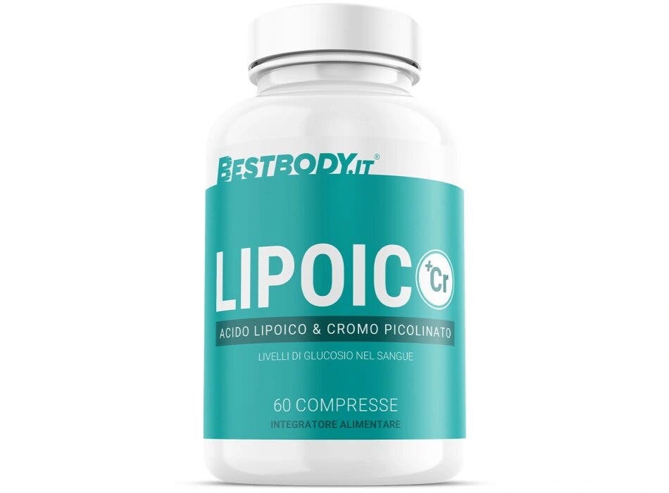 BestBody Lipoic Cr Acido Alfa Lipoico 300mg e Cromo 60 Compresse-1