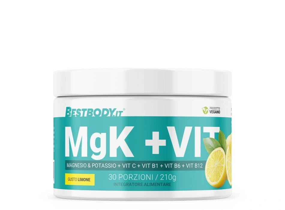 BestBody Mgk +vit  Il Tuo Alleato Per L'equilibrio Elettrolitico E La Resistenza Fisica 210g Gusto Limone-1