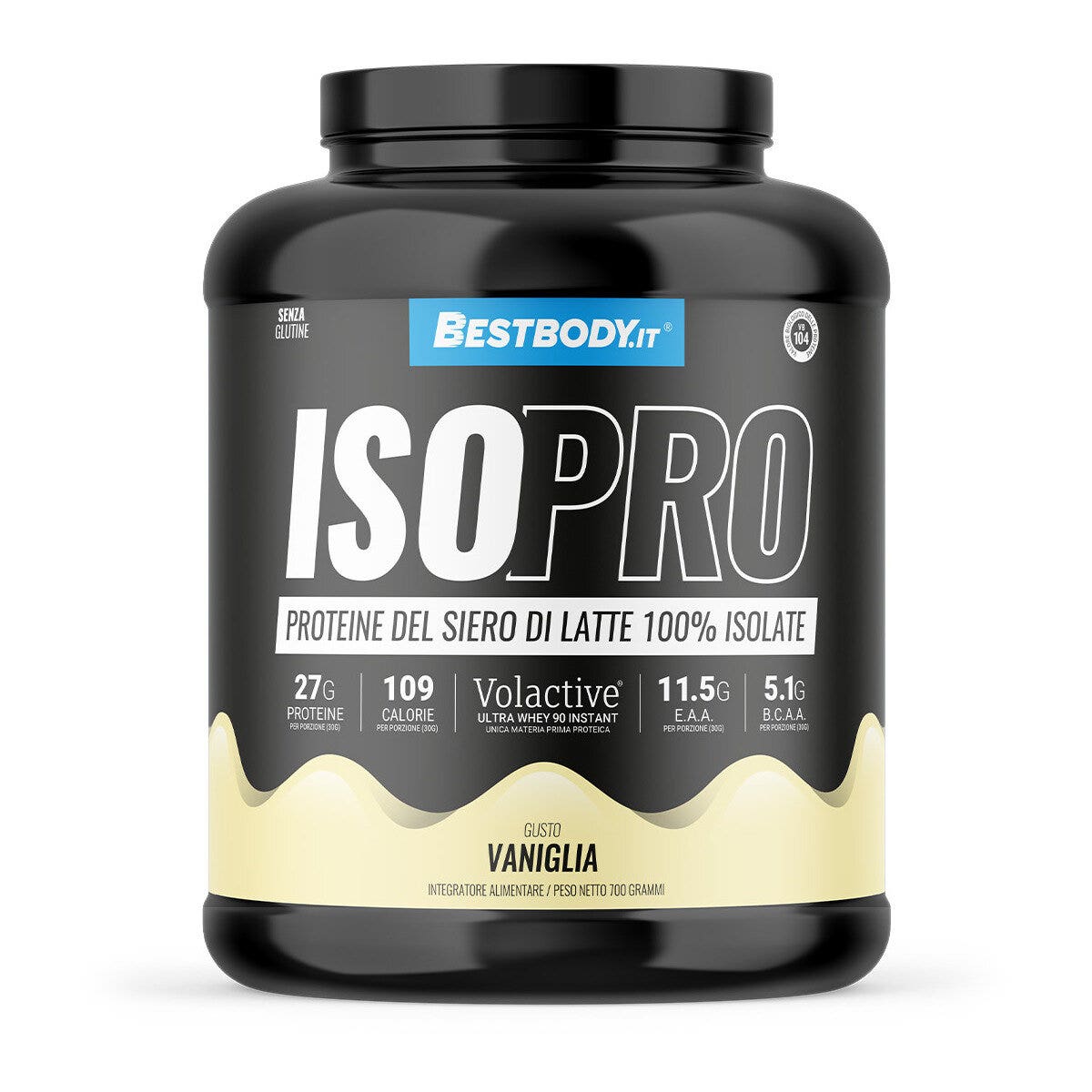BestBody Sport IsoPro 100% Isolate Volactive Gusto Vaniglia 700g-1
