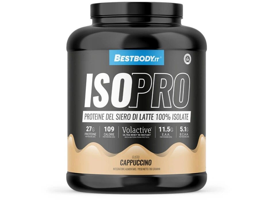 BestBody IsoPro Volactive® Proteine del Latte 100% Isolate Gusto Cappuccino-1