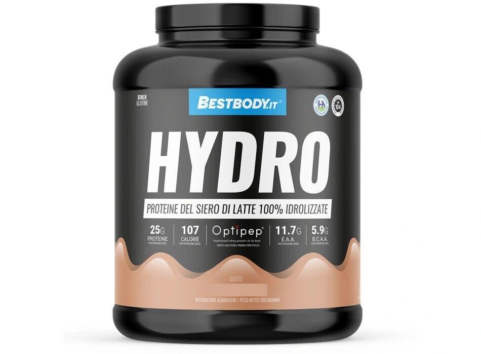BestBody Hydro PRO Proteine del Latte Idrolizzate Optipep DH4 Gusto Wafer Nocciola 700g-1