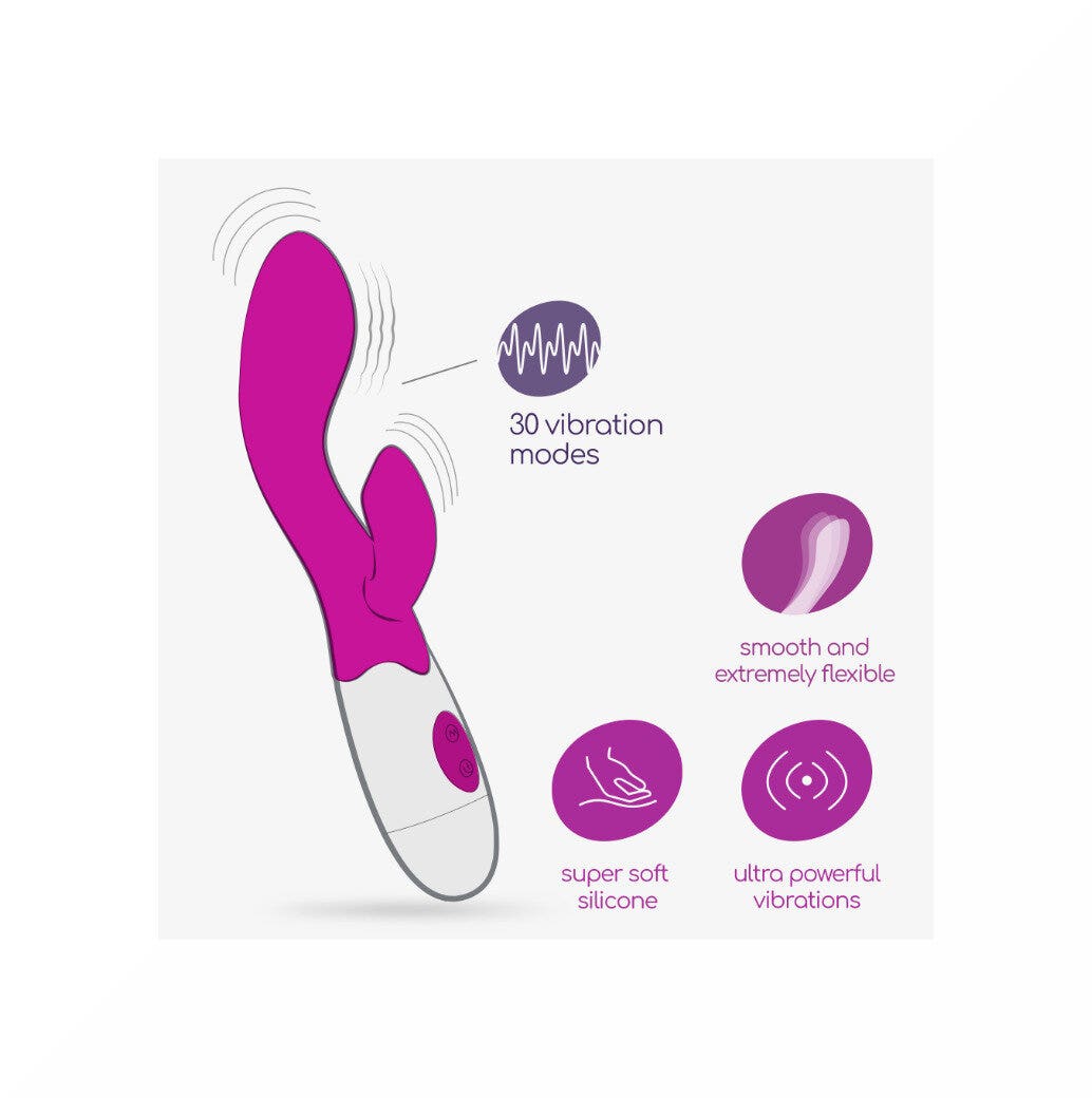 Crushious Cherie Vibratore Con Stimolatore Clitorideo + Lubrificante A Base D'acqua-4