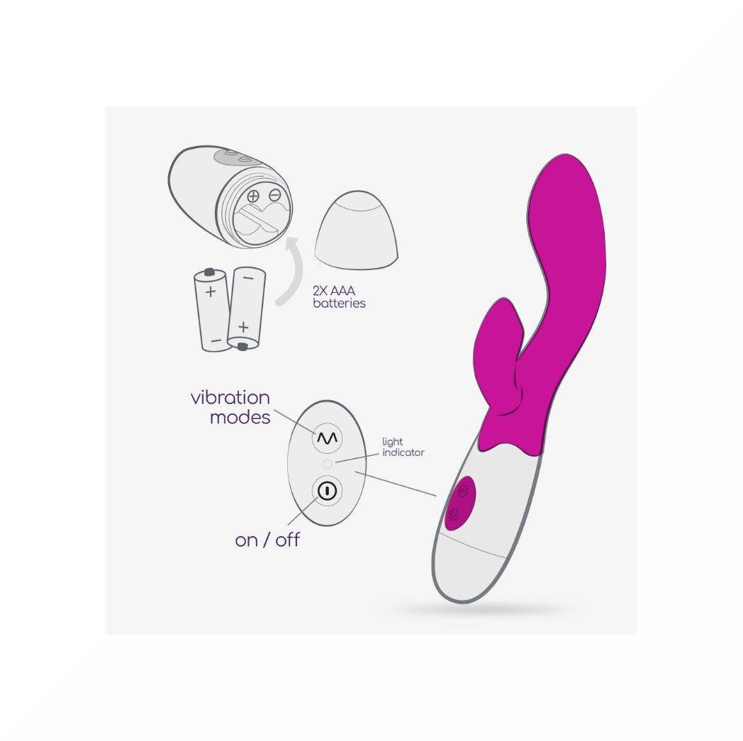Crushious Cherie Vibratore Con Stimolatore Clitorideo + Lubrificante A Base D'acqua-5