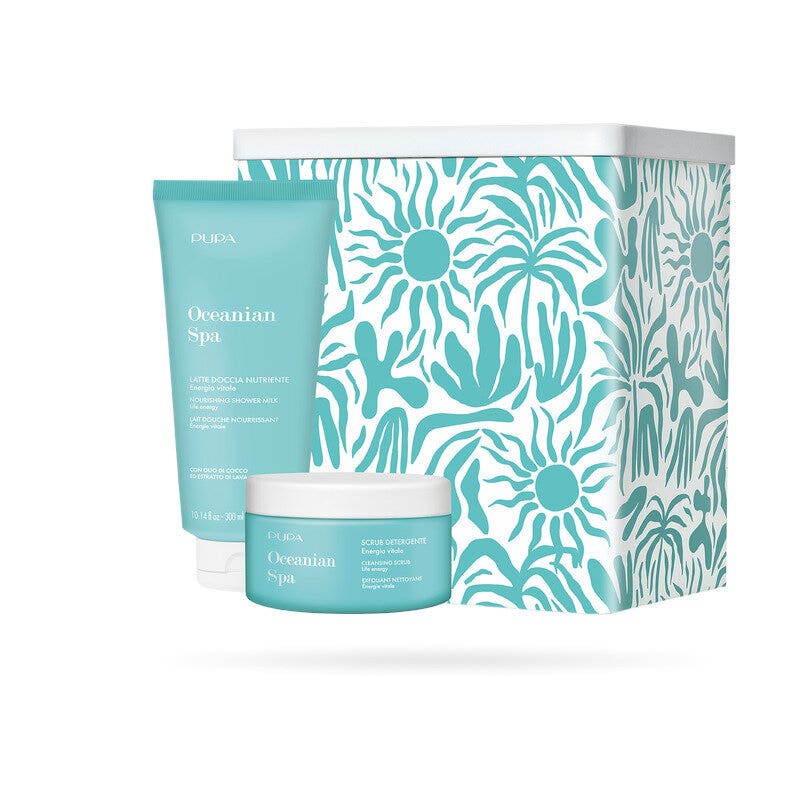 Pupa Oceanian Spa Kit Latte Doccia Nutriente + Scrub Detergente 300ml + 250ml-1