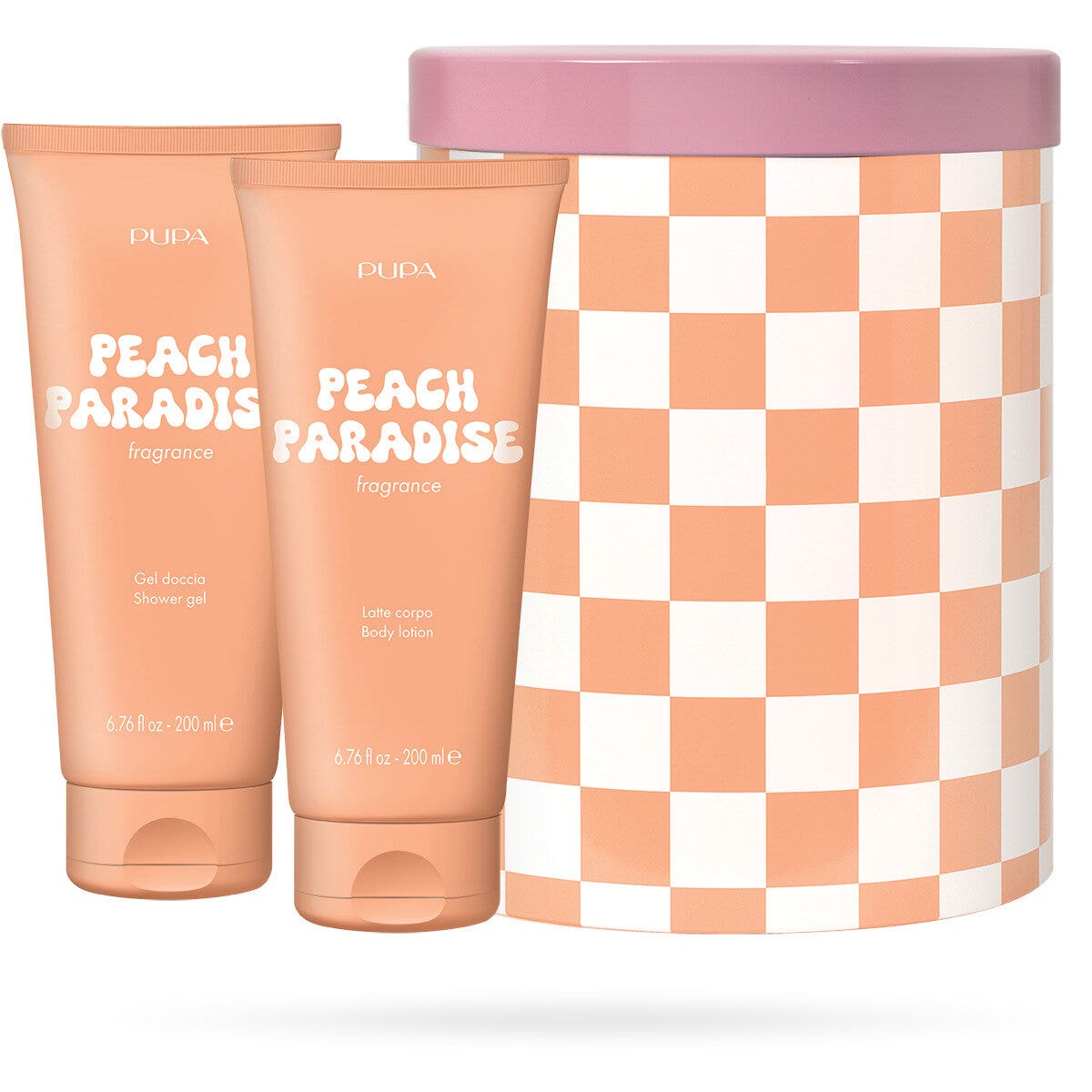 Pupa Happy Box Kit Peach Paradise Gel Doccia 200ml + Latte Corpo 200ml-1