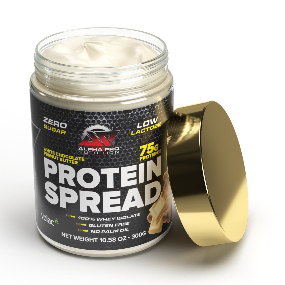 Alpha Pro Nutrition Protein Spread Bianco Peanut Butter 300g-2