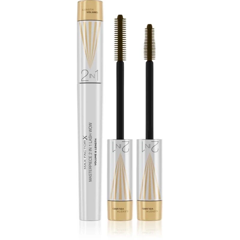 Max factor Mascara Masterpiece 2 In 1 Lash Wow Black Brown 7ml-1