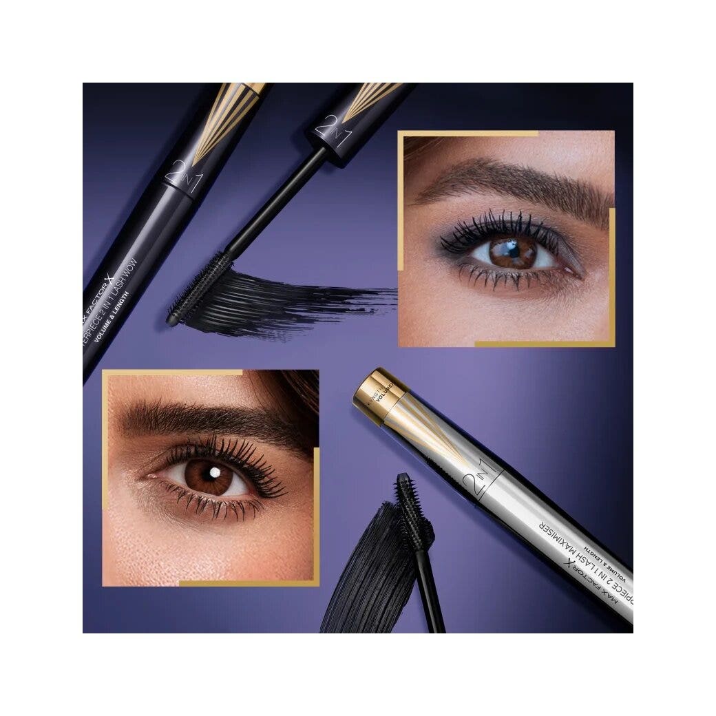 Max factor Mascara Masterpiece 2 In 1 Lash Wow Black Brown 7ml-5