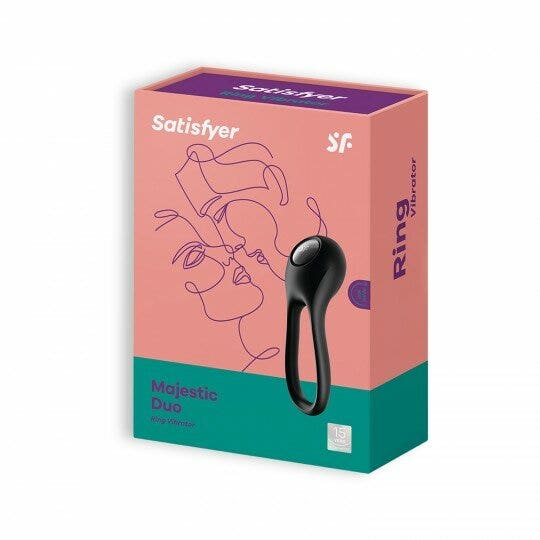 Satisfyer Majestic Duo Anello Vibrante Nero-4