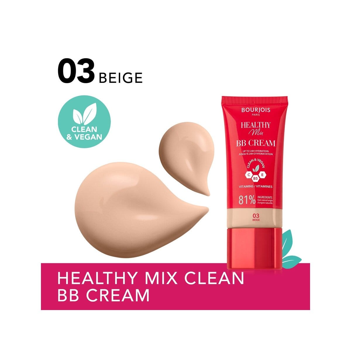 Bourjois Healthy Mix BB Cream 02 Vanilla 30ml-4