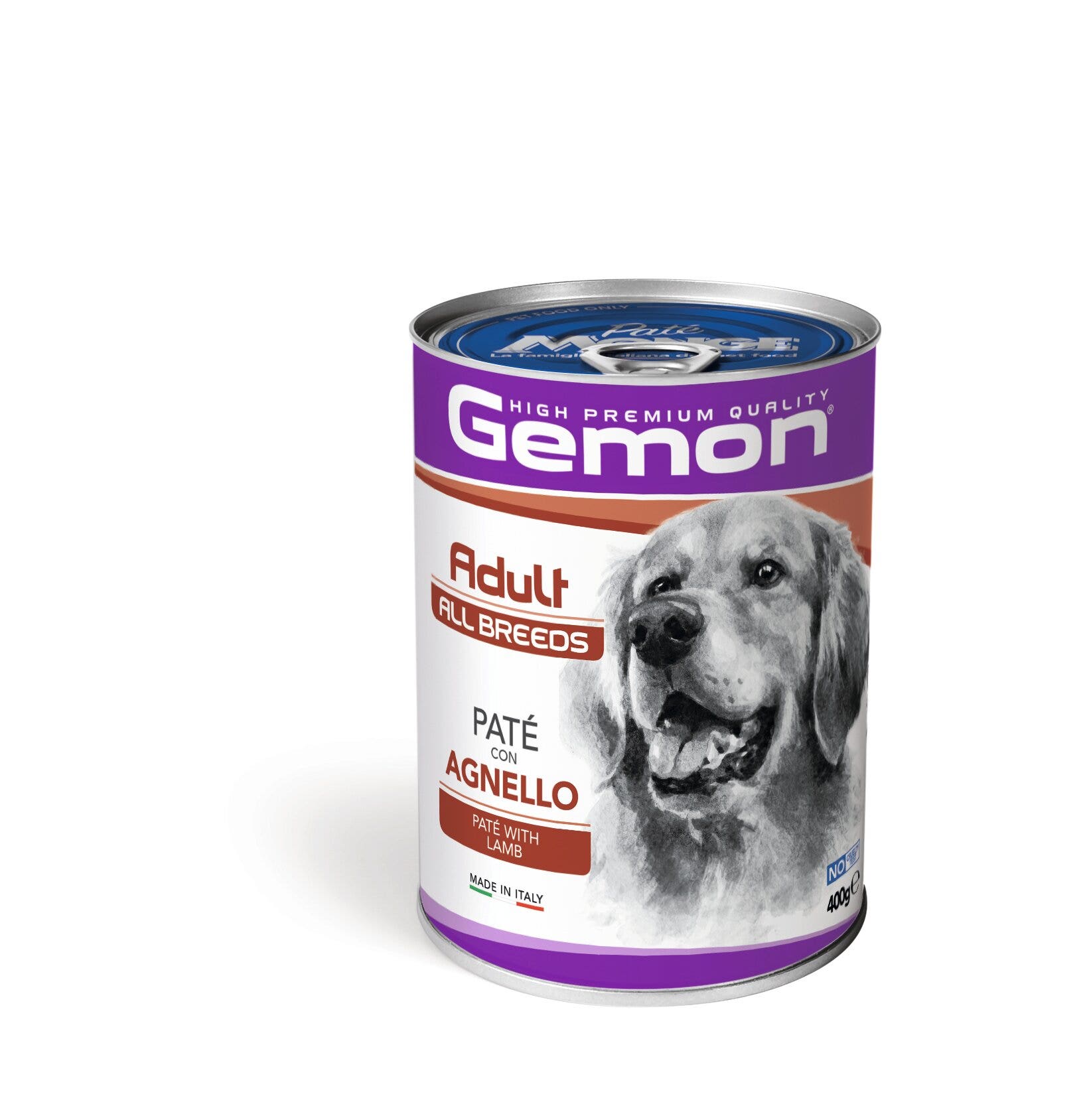 Gemon Paté con Agnello Cibo Umido Cani Adulti Barattolo 400 g-2