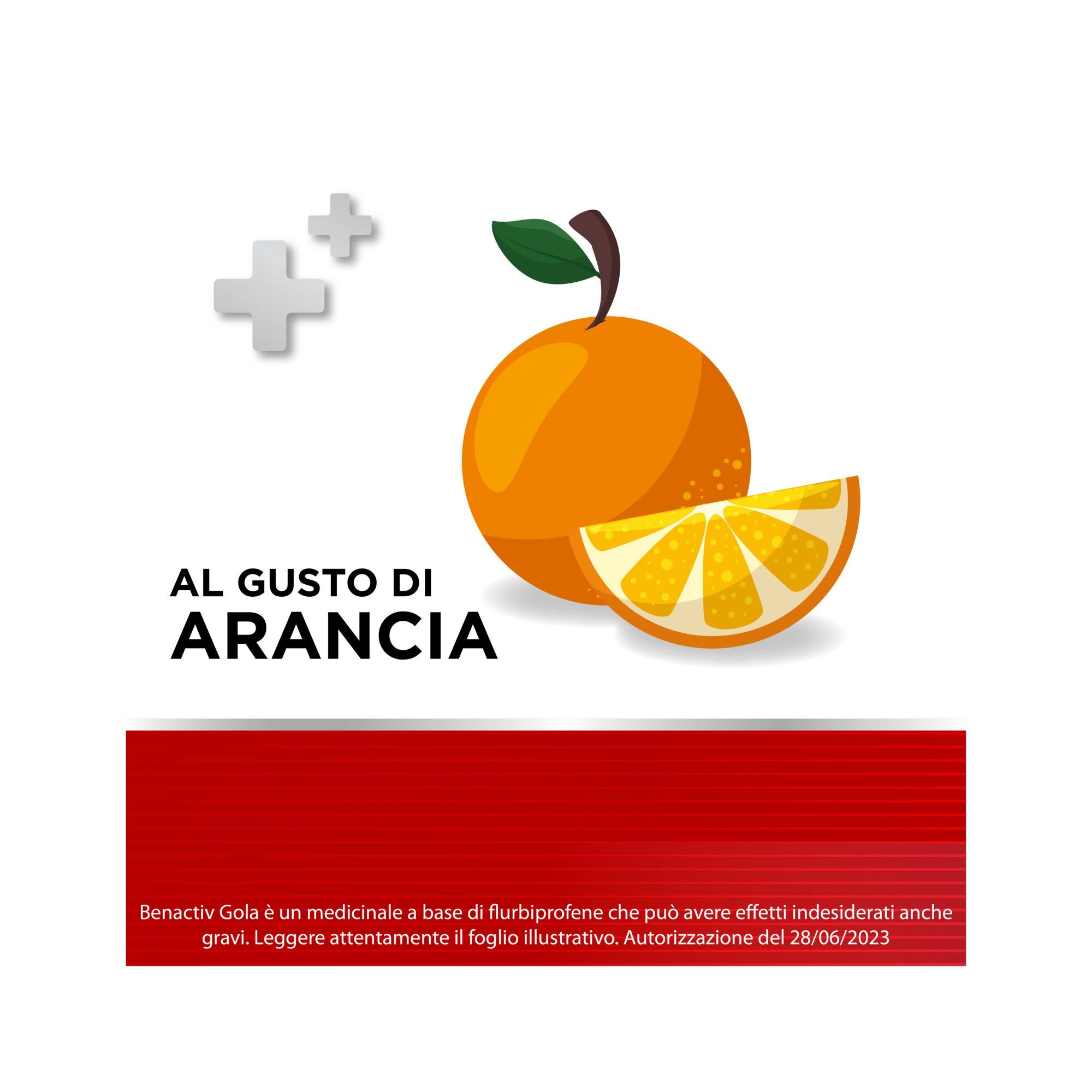 Benactiv Gola Arancia Senza Zucchero 16 Pastiglie Mal Di Gola-24