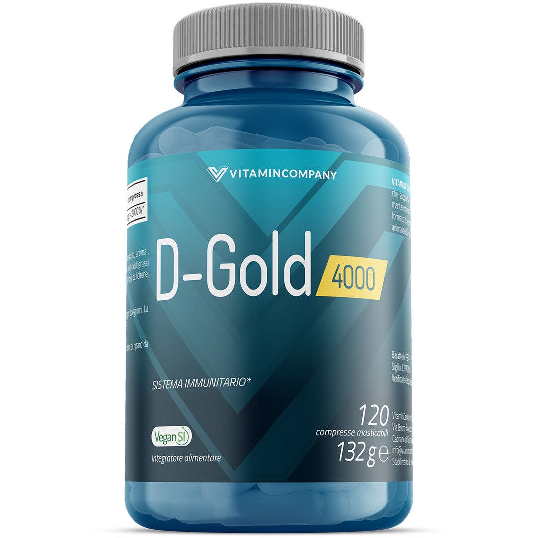 Vitamincompany Vitamina D Gold 4000 UI Arancia 120 Compresse-1