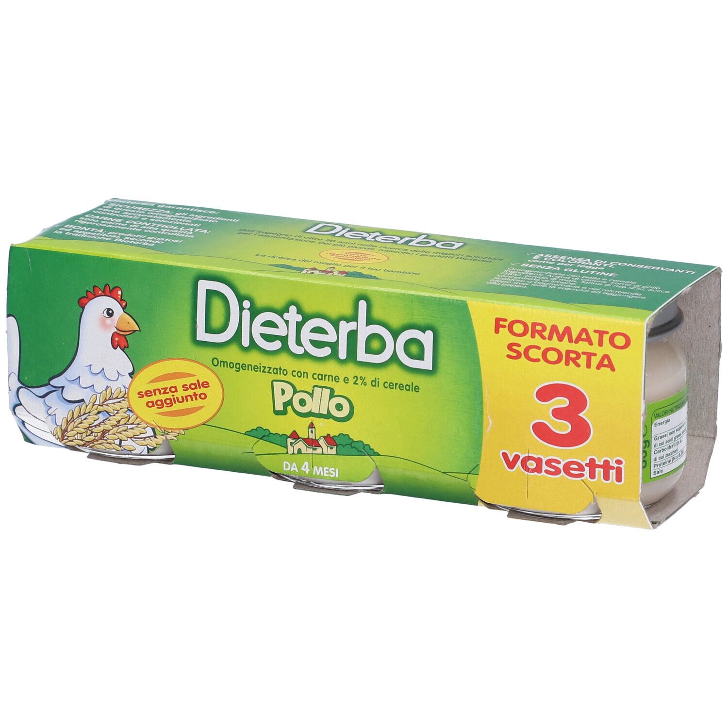 Dieterba Omogeneizzato Con Pollo 3x80g