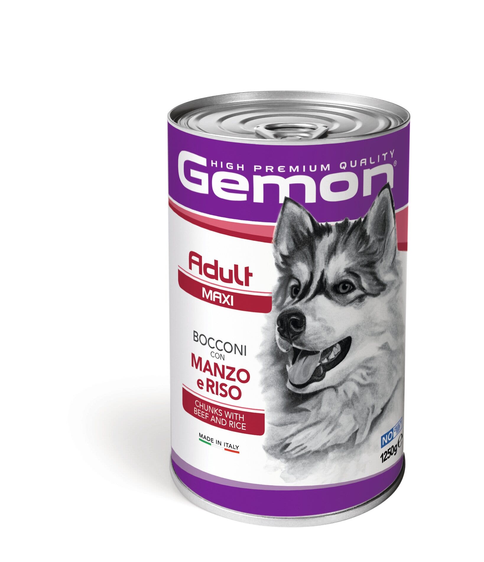 Gemon Bocconi Manzo E Riso Cibo Umido Cani Adulti Taglia Grande Barattolo 1,25 Kg-2