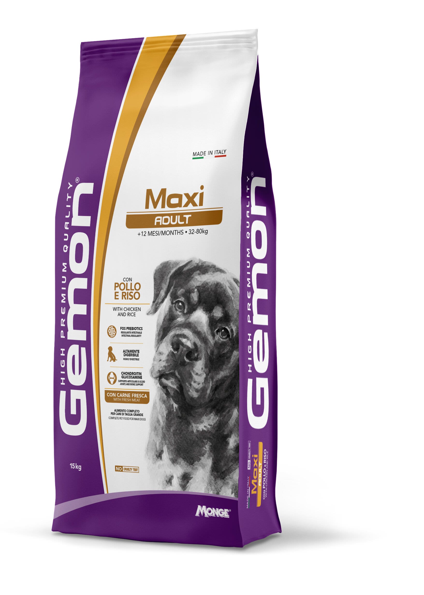 Gemon Pollo E Riso Cibo Secco Cani Adulti Taglia Grande Sacco 15 Kg-2
