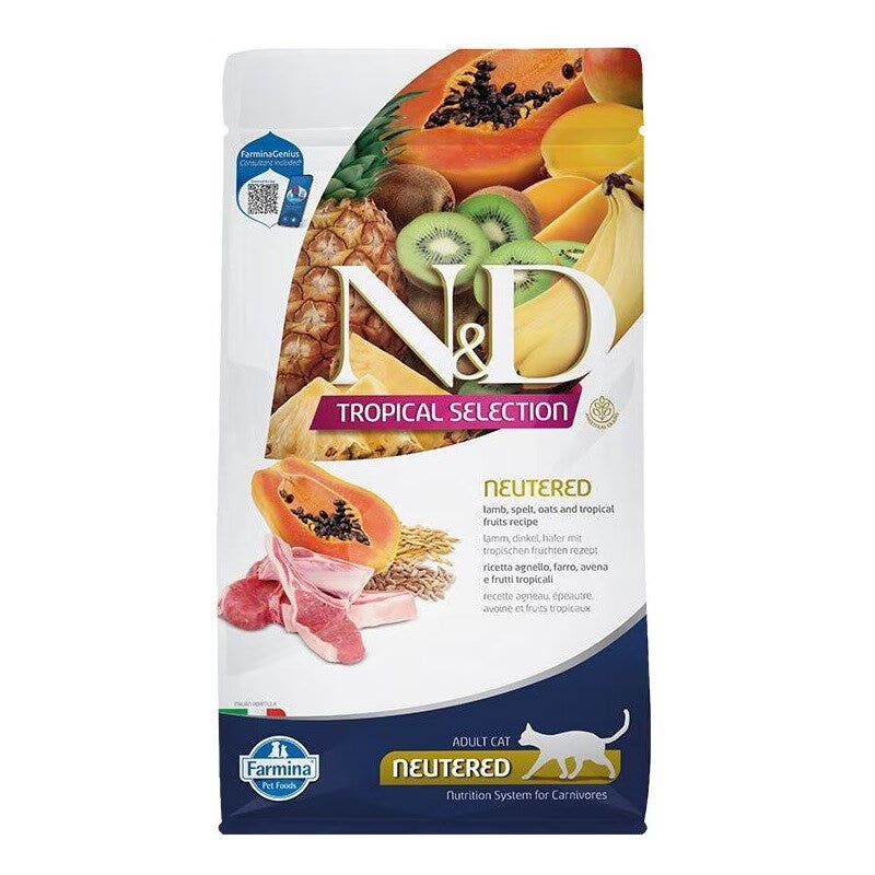Farmina N&D Cat Tropical Selection Neutered Lamb Per Gatti Sterilizzati 300g-1