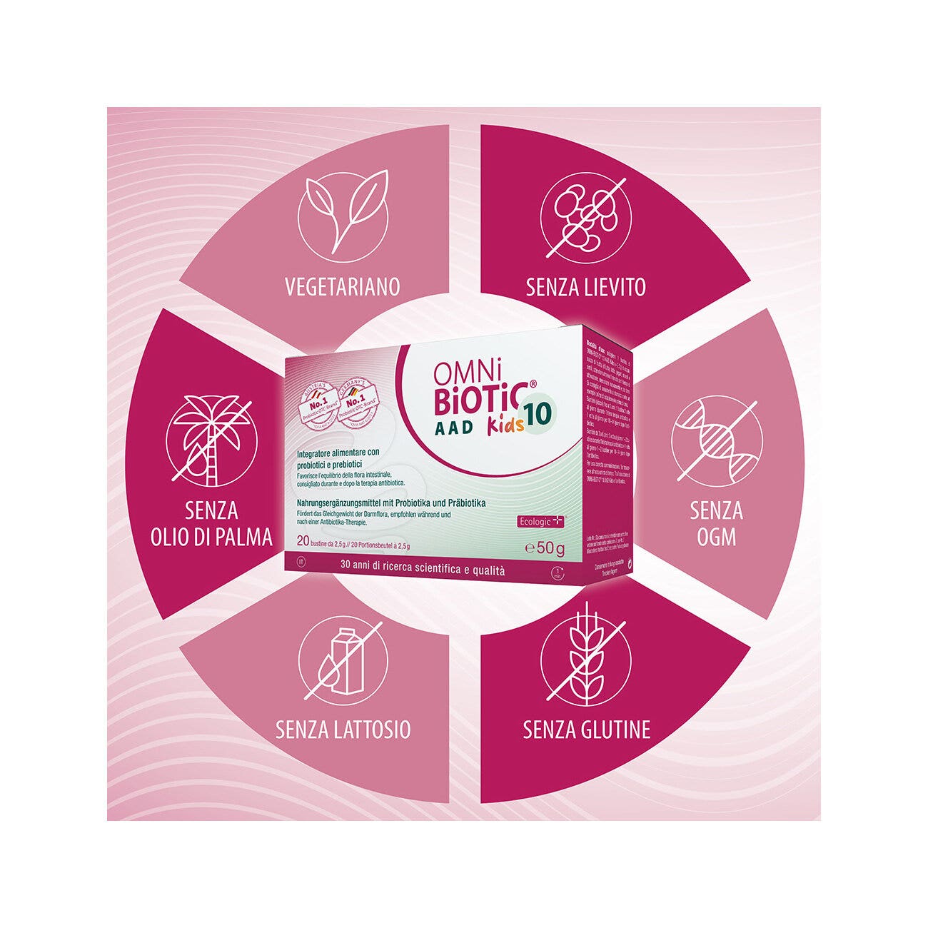 Omni Biotic 10 AAD Kids 20 Bustine Da 25g-3